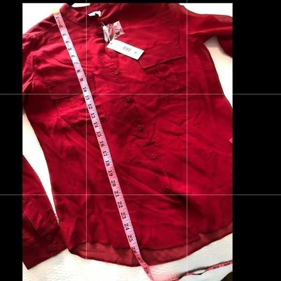 Erin Fetherston Silk Red Blouse Size S NWT - Picture 13 of 13